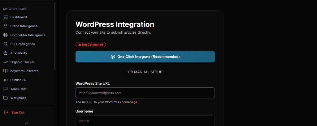 WordPress Integration